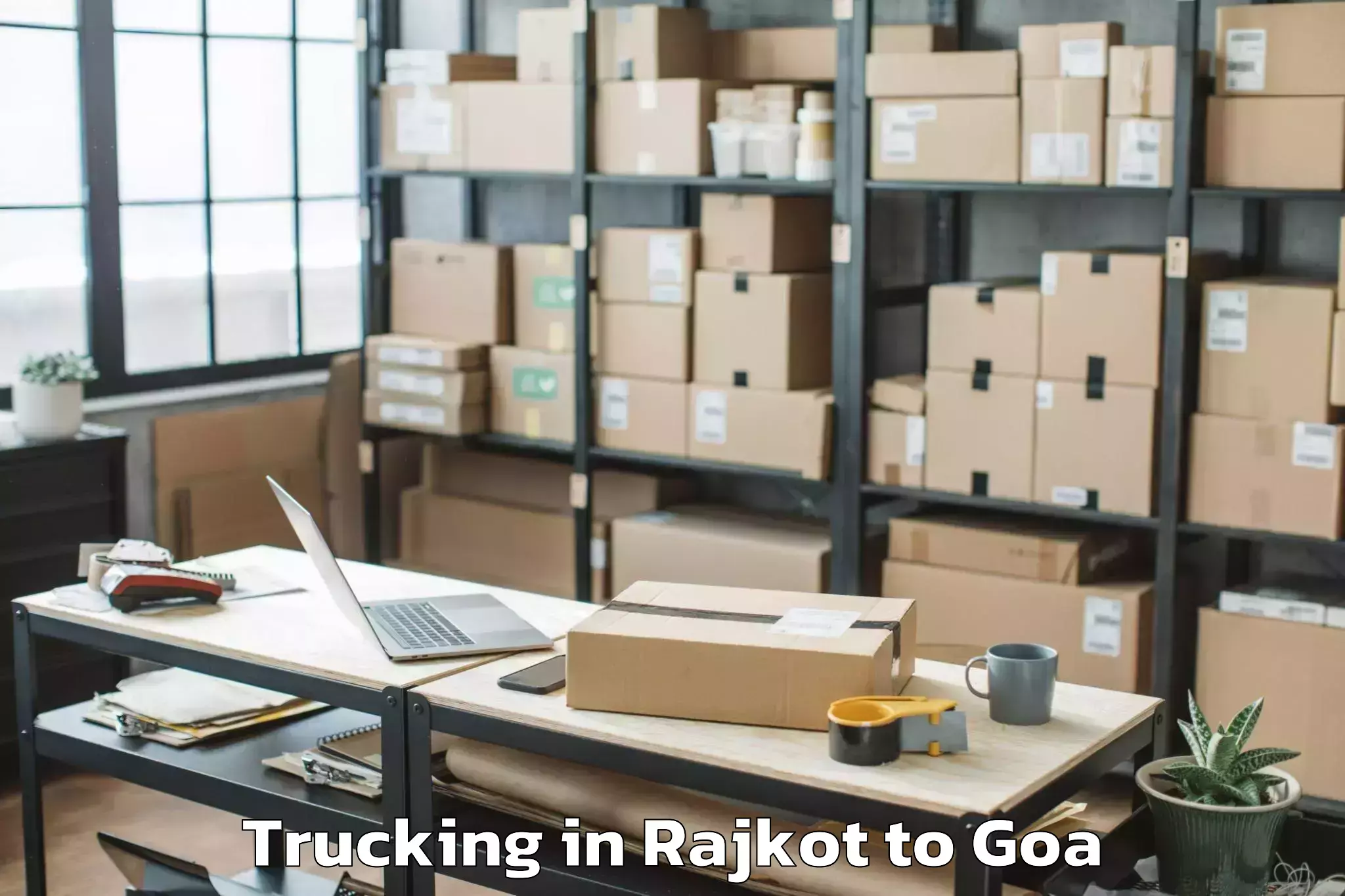 Book Rajkot to Sanquelim Trucking Online